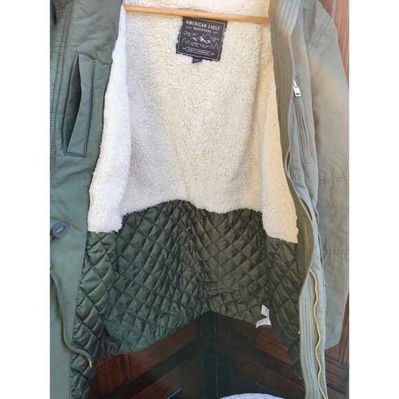 Women's American Eagle Sherpa lined jacket, sz Large - Picture 8 of 9